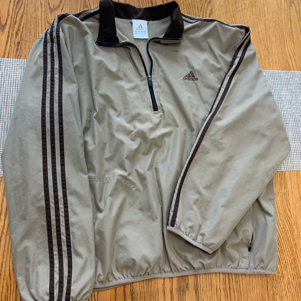 Adidas 1/4 Zip Windbreaker Mens Size XL